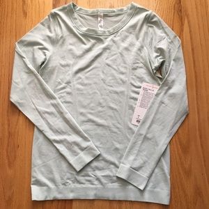 NWT Lululemon Swiftly Tech LS Mint Green Sz 4 Top